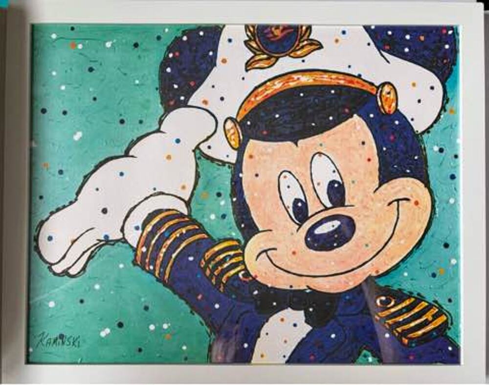 NEW Disney Cruise Line 25th Anniversary Captain Mickey Print by Joe Kaminski